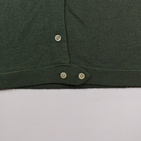 Vintage Express Tricot Knit Top | Olive Forest | Retro Y2K Classic | Size S - Picture 3 of 6